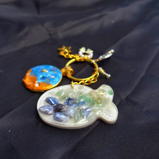 Llavero talismán “Hada del Crepúsculo” – Magia natural y armonía emocional